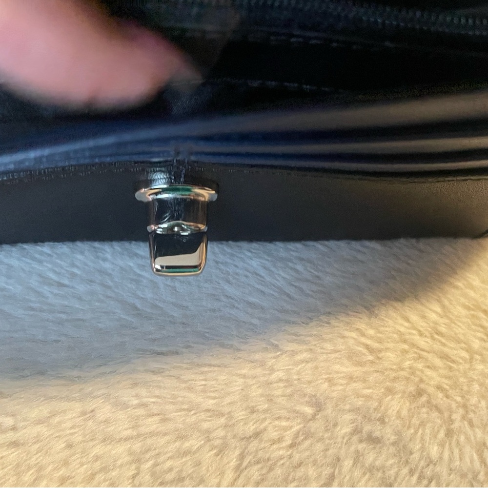 Coach Midnight Blue Leather turn-lock Wallet - Picture 4 of 8
